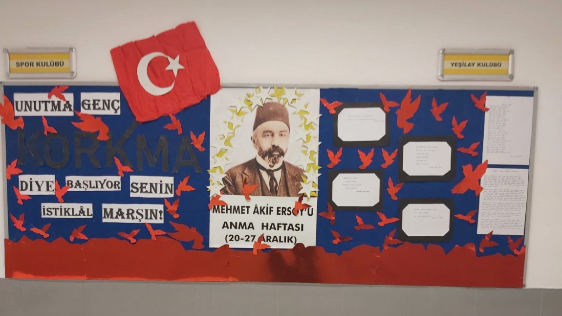 Mehmet Akif Ersoy'u Anma Haftası İçin Hazırlanan Panomuz